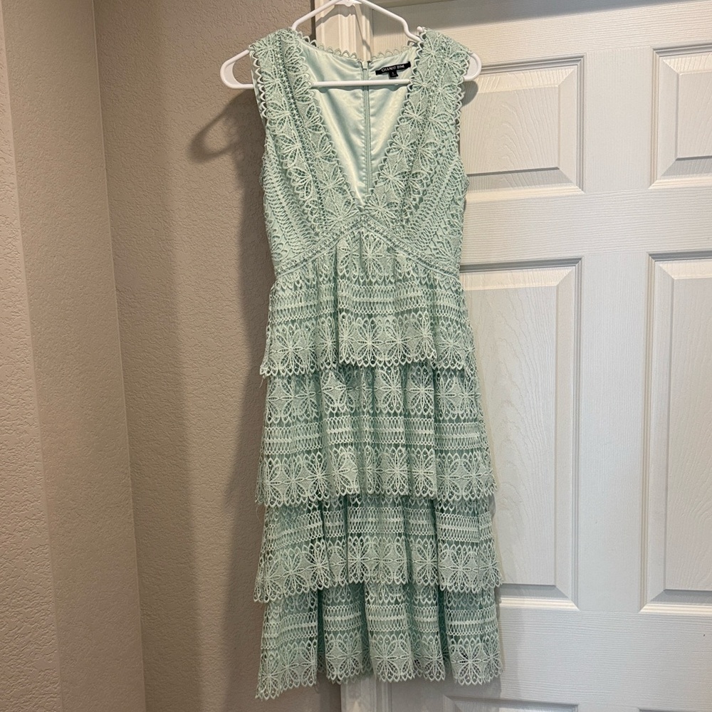Gianni Bini Mint Lace Midi Dress